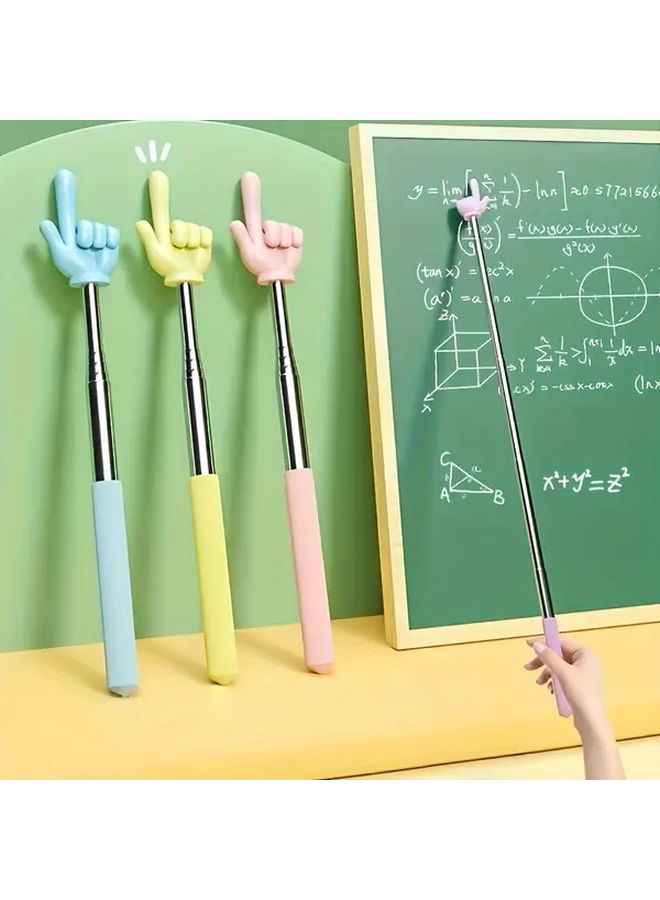 Black Retractable Finger Pointer For Teachers Students Classroom Office Use - Image 2